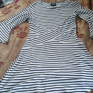 Striped Black and White Dress